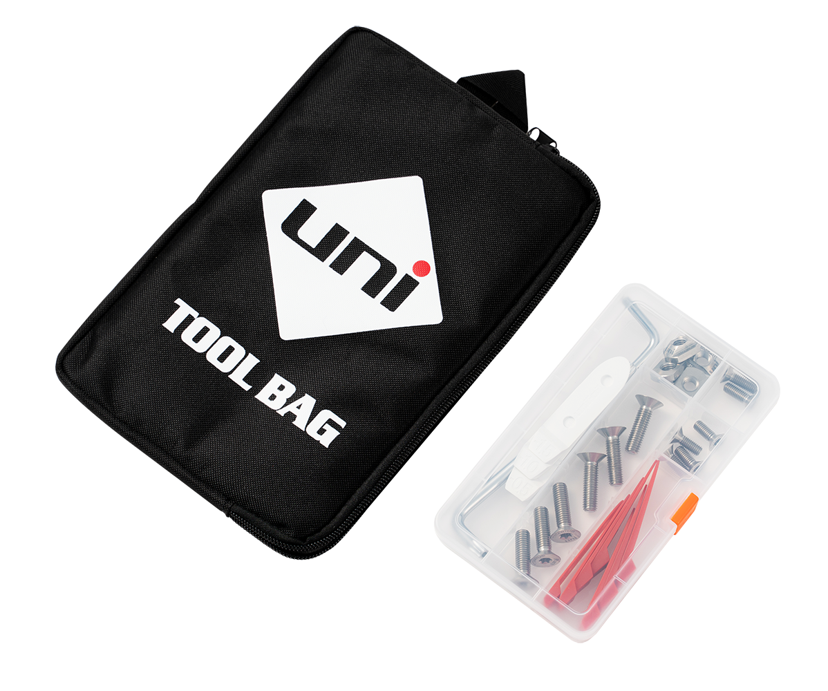 Titanium Tool Bag (inc torx tool, shims, titanium bolts & t-nuts)