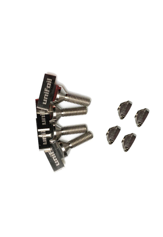 Titanium Wingbolts with  T-Nuts (4 pack)